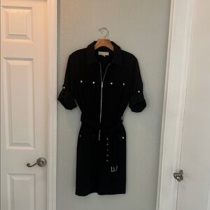 Michael Kors Black Mini Shirt Dress